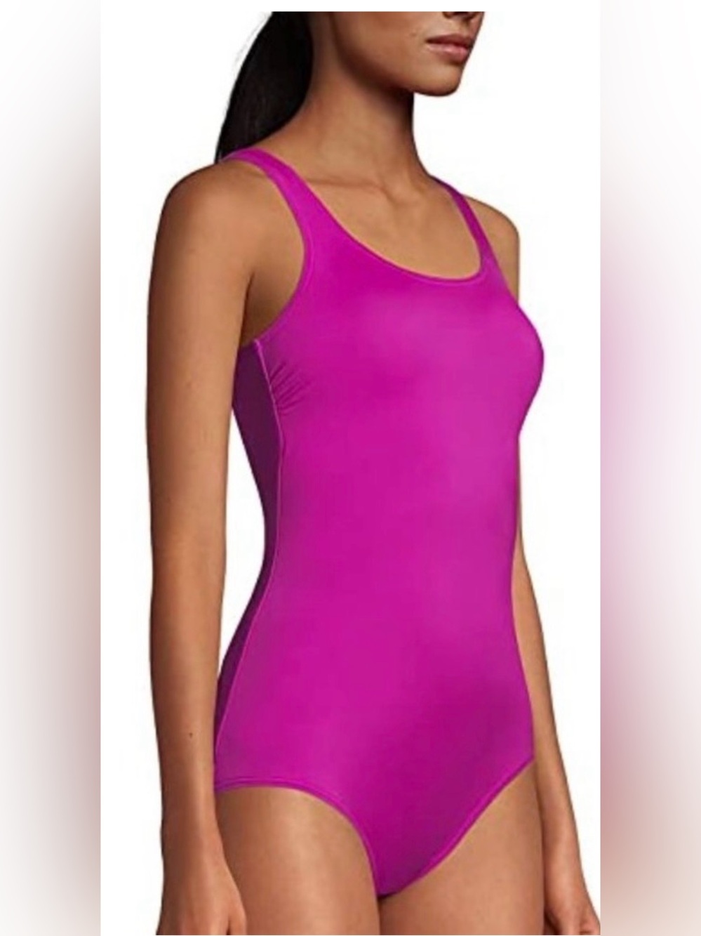 Lands' End One-Piece Swimsuit in Magenta